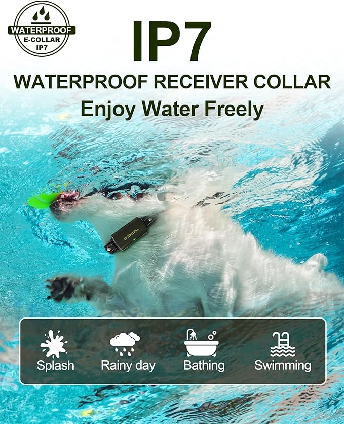 Dog Training Collar with Remote Control, 3500FT Dog Shock Collar for Small Medium Large Dogs, IPX7 Waterproof, 4 Training Modes
