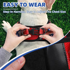 PUPTECK No Pull Dog Harness Small Sized Dog, Adjustable Reflective Escape Proof Easy Control, Comfortable Soft Padded Step in Pet Vest Harness, Blue Stars, S