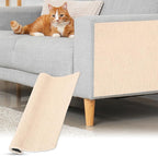 uxcell Self-Adhesive Cat Scratching Mat, 1 Roll 11.8" x 11.8" Couch Protector from Cat Claws for DIY Sofa, Wall, Doors, Cut Anti Cat Scratch Pad Carpet Mat, Khaki