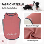 Dog Shirt, Cooling Vest Lightweight Breathable, Dog T-Shirts All-Season UV Protection Pet Clothes Quick Dry Soft Stretchy Pet Shirt Vest for Small Medium Large Dogs (Brier Rose 1PC, Large)