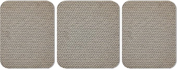 Scratcher Replacement Pads Cat Scratching Board L Shaped Cat Scratcher 3-Piece Combo Set 1