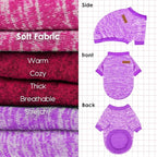 3 Pack Dog Sweaters for Small Dogs Girl Boy Winter Fleece Clothes Warm Soft Dog Sweatshirt Outfit for Dogs Cats Pet Apparel