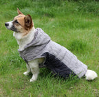 Fleece Dog Hoodie for Small Dogs Super Warm Puppy Jacket for Cold Winter Dog Coats,Grey S