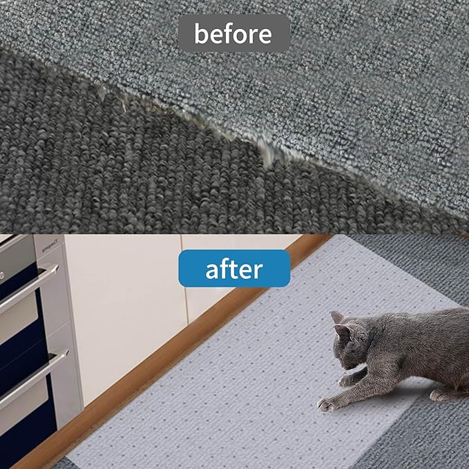 2PCS 3.6 Feet Cat Carpet Protector, Non-Slip Carpet Protector for Pets，Carpet Scratch Stopper from Scratching Carpet at Doorway