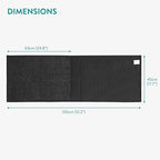 Navaris Cat Scratch Sofa Protector with Storage Space - Durable Sisal Pad - Scratcher Mat to Stop Cats Scratching Furniture - Indoor Cat Scratch Pads Suitable for All Sofas - Black