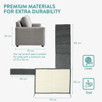 Navaris Cat Scratch Mat - Natural Sisal Furniture Protector Scratching Pad Carpet of Couch, Sofa, Chair