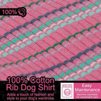 Elevate Your Pet's Comfort and Fashion: Premium 100% Cotton Rib Dog Shirt Vest for Small Breeds Like Chihuahuas, Yorkies, and Puppies .Year-Round Style with Tank-Style Puppy Attire White XX-Small