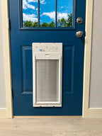 Power Pet Roll Up Automatic Electronic WiFi Pet Door by High Tech Pet - Space-Saving, Pet Operated Dog Door, App Control, Safe, Secure, Air Tight (Door Mount, Extra Large)