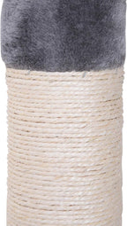 PawHut 102" Adjustable Height Floor to Ceiling Cat Tree, 5 Level Cat Tower with Scratching Posts, Hammock, Gray