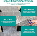 KHS 3PCS Plastic Carpet Protector for Pets, 3.6FT Carpet Scratch Stopper, Stop Cats from Scratching Carpets at Doorways, Easy to Cut Cat Scratch Protector Mat, Plastic Runners