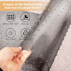 Carpet Protector for Pets Cat Carpet Protector for Doorway, Anti Scratch Under Door Cat Scratch Protector Mat, Easy to Cut Plastic Stopper (Grey, 3.6FT-1pack)
