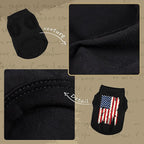 American Flag Inspired Dog Vest: Perfect Dog Shirt, Ideal Tank Top for Everyday Wear, Independence Day Celebrations Quality Materials Cute and Stylish Look Battle Damaged Grey 4XL