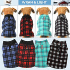Weewooday 4 Pieces Winter Fabric Dog Sweaters with Leash Ring Soft Fleece Vest Pullover Pet Jacket Warm Dog Clothes Coats for Pet Puppy Cats Chihuahua(XS(Neck:8.3-9” Chest:12.2-13”))