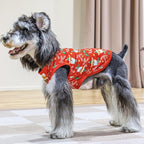 CuteBone Dog Christmas Shirts 2-Pack Soft Pet Clothes Breathable Summer Vest for Small Puppy and Stretchy Cat Apparel 2BX16XS