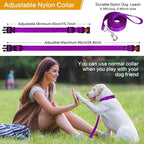 Prong Training Collar with Comfort Tips and Quick Release Snap Buckle - Dog Choke Pinch Collar with Nylon Cover - Classic Collar and Leash for Small to Large Dogs