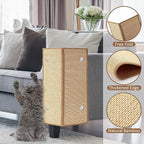 Newwiee 2 Pcs 23.6 x 15.7 Inch Couch Cat Scratch Protector Sofa Cat Scratching Mat with Helical Nails, Protector Pads for Pet Indoor Furniture Sofa Couch Covers Carpet