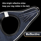 YIMEIS Dog Harness and Leash Set, No Pull Soft Mesh Pet Harness, Reflective Adjustable Puppy Vest for Small Medium Large Dogs, Cats (Navy & Black, Medium (Pack of 1)