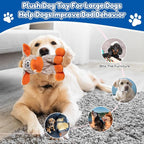 Squeaky Dog Toys, Tough Chew Toys for Dogs, Crinkle Interactive Squeaky Stuffed Dog Toy for Small Medium Large Breeds, Plush Dog Toy to Keep Them Busy, Pet Toys for Dogs