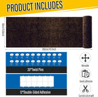 Cat Scratch Couch Furniture Protector, Adhesive Cat Scratch Pad Deterrent for Furniture, DIY Climbing Scratcher for Indoor Cats (Brown, 78.7x15.8 in)