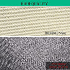 Cat Scratch Couch Sofa Protector with Natural Sisal for Protecting Furniture Couch Chair Sofa Light Grey