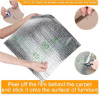 Large Cat Scratching Mat, 118"x15.8" Self-Adhesive Cat Scratch Furniture Protector, Trimmable DIY Cat Wall Climbing Carpet, Cat Couch Protector, Cat Scratching Pad Replacement (Khaki, 30 Nails)