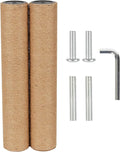 7.4cm 2.91in Diameter Cat Tree Scratching Post Replacement Jute Pole Parts for Cat Tower (15.75in/40cm, M10*2poles)