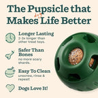 WOOF Starter Pack - Interactive Dog Ball Toy for Boredom - Dog Treat Molds Silicone - Chicken-Flavored Healthy Treats for Dogs - Pupsicle Doggy Enrichment Toy - for Small Pups - 10-25 lbs