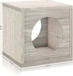 Way Basics Premium Cube Cat Scratcher Lounge - Scratch and Play zBoard Lasts 5X Longer