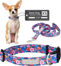 Lucky Love Dog - Adjustable Dog Collar and Leash Set with Easy Click Buckle for Small Dogs, Durable, & Comfortable Collar for Male & Female Dogs, Puppies & Adult Dogs - Zuzu, XS