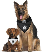Pets First NBA Dog Bandana - Brooklyn Nets Reversible Pet Bandana. 2 Sided Home & Away Sports Bandana with a PREMIUM Embroidery TEAM Logo, Small/Medium