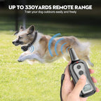 PATPET Dog Training Collar Shock Collar with Remote - 3 Training Modes, Beep, Vibration and Shock, Up to 1000 ft Remote Range, Rainproof for Small Medium Large Dogs