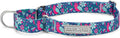 Lucky Love Dog Martingale Dog Collar - Adjustable, No-Slip, Comfortable, Durable, Soft Webbing & Stylish Patterned Collar for Male and Female Dogs Ideal for Training & Walking - Carriebelle, Small
