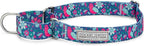 Lucky Love Dog Martingale Dog Collar - Adjustable, No-Slip, Comfortable, Durable, Soft Webbing & Stylish Patterned Collar for Male and Female Dogs Ideal for Training & Walking - Carriebelle, Large