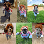 Pet Halloween Costume, Dog Funny Costume Halloween Cosplay Outfits Cute Clothes Adjustable Party Dress Up Apparel Accessories for Small Medium Large Dogs (Large)