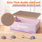 3PCS Cat Scratcher Bed, Oval Cat Scratcher Pad Bowl Nest for Indoor Cats, Round Cat Scratching Cardboard, Furniture Protector for Couch, for Kittens (Purple, 15.7 * 10 in)