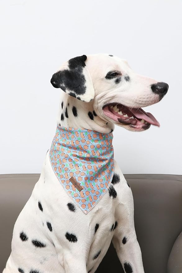 lionet paws Hallonween Dog Bandana for Small Medium Large Dogs,Washable Dog Triangle Bibs Scarf Dog Cat Kerchief for Girl Boy Gift