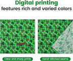 Elegant little tail St Patrick's Dog Bandana, Lucky Clover 1PC Washable Pet Scarf Female or Male Square Dog Bib Kerchief Scarf Adjustable Pet Bandanas for Medium Large Dogs