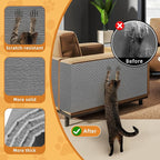 4pack Cat Scratch Couch Furniture and Wall Protector | Adhesive Cat Scratch Pad for Covering Cat Tower, DIY Climbing Cat Scratcher Couch Protector from Cat Claws Scratching (Light Gray)