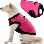 Gooby Fashion Vest Dog Jacket - Pink, X-Large - Warm Zip Up Bomber Vest with Dual D Ring Leash - Winter Water Resistant Small Dog Sweater