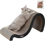 CSR1013A Kona 27" Modern Cardboard Double-Sided Wave Cat Scratcher with Catnip, Ink