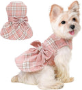 Dog Sweaters Dog Clothes for Small Dogs Boy Girl Fall Puppy Dress Warm Fleece Chihuahua Yorkie Teacup Doggie Sweaters Dresses Doggy Sweater for Small Dogs Girl Cat Outfit (Pink 2, X-Small)