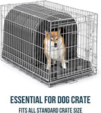 Orthopedic Dog House 2.0 - Outdoor Waterproof Dog Shelter w/Porch - Scratch Proof Indoor Pet House w/Egg-Crate Foam - Ideal for Medium Breeds & Fits 30-Inch Crate - 29"x18", Charcoal
