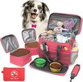 Multi-Function Pet Travel Bag - Ideal for Week Away/Overnight Trips - Cat & Dog Travel Accessories with Diaper Bag Style & Multiple Pockets
