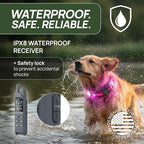 Dog Shock Collar (New Version) with 360° LED Lights – 4200FT Dog Training Collar with Remote, IPX8 Waterproof, Beep/Vibration/Safety Shock Modes, Rechargeable E-Collar for Dogs