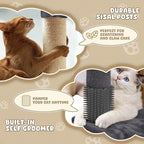 Magshion Cat Tree 77" Cats Tower for Indoor Cats, Multi-Level Cat Condo with Scratching Post, Top Perch, Sisal Board and Dangling Ball, Cat Stand Jumping Platform Kittens Pet Play House (Smoke Grey)