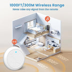 Dog Bells to Go Outside, Wireless Doggie Door Bell Operating at 1000 Feet with IP65 Waterproof Touch Button, 32 Melodies & 4 Notification Modes
