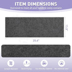 Cat Scratch Furniture Protector for Couch, Wall & Door Guard, Trimmable Self-Adhesive Scratch Pad, DIY Climbing Mat, Deterrent, Scratching Post Replacement (39.4''x15.8'', Gray)