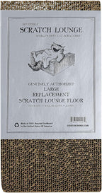 Scratch Lounge Cardboard Floor Refill - for Classic 12x18 Cat Scratchers - Heavy Duty Durable Lasts 10x Longer Than Conventional Scratchers