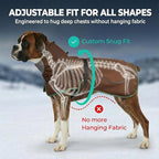 Softshell Dog Winter Vest, Fleece Lined Water-Repellent Jacket with Fur-Safe Buckle (No Hook & Loop) for Hiking, Adjustable Reflective Winter Coat for Active Dogs (Brown, Small)