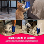 The Original ScratchnAll Animal Scratch Pad, Flexible Acupressure Nubs & Interlocking Design, Very Durable & All-Weather, Great for Domestic, Barnyard and Zoo Animals - USA Made, Blue